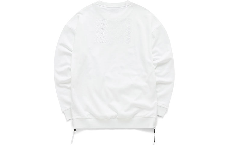 FILA MENS Sports Casual Printed Embroidered Crew Neck White T11M111214F-WT