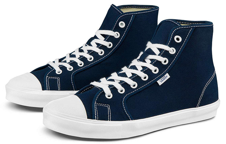 Vans Unisex OG Style 23 LX High-Top Canvas Shoe Blue VN0A5HUTF8R
