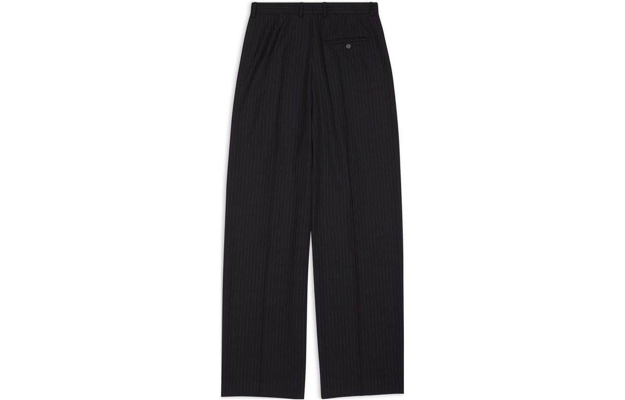 Balenciaga Large Fit Tailored Trousers 'Black' 725469TNT361070