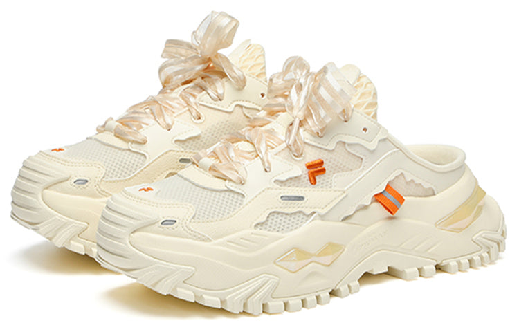 (WMNS) FILA FUSION Bianco Mule Shoes 'Cream White' T12W231301FAR