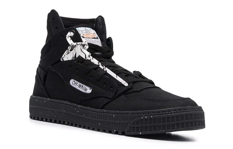 Off-White 3.0 Off Court High Eco Canvas Sneaker 'Black White' OMIA065F21FAB0011010
