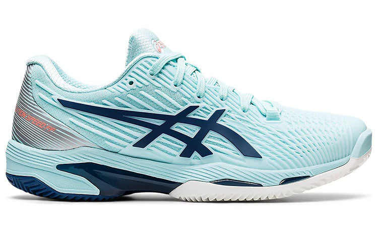 (WMNS) ASICS Solution Speed FF 2 Clay 'Clear Blue Light Indigo' 1042A134-403