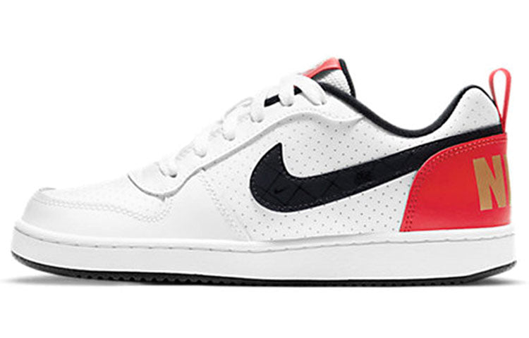 (GS) Nike Court Borough Low 'Black White Red' DD8495-106