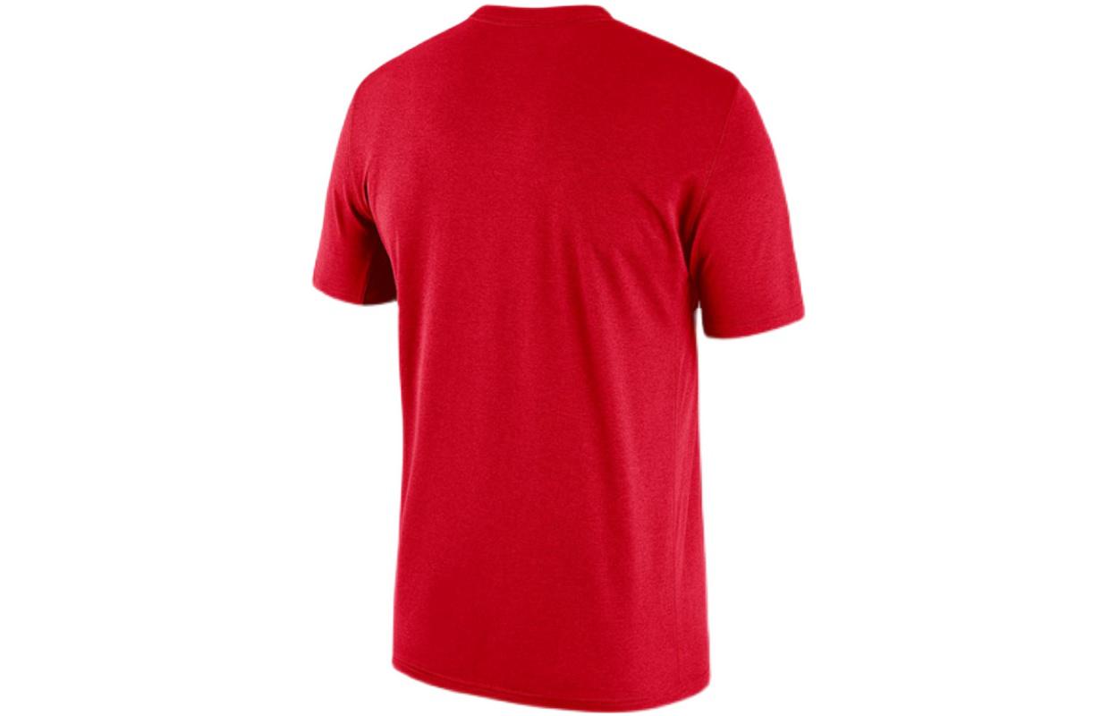 Men's Jordan Chicago Bulls Logo Alphabet Printing Pattern Sports Short Sleeve Red T-Shirt DA6507-657