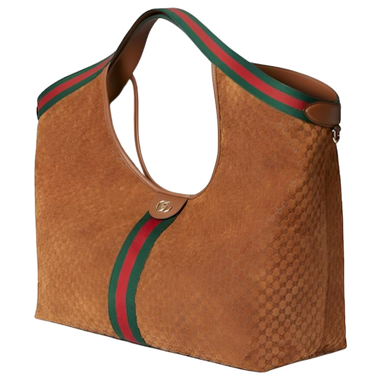 (WMNS) Gucci Giglio Large Tote Bag 'Brown' 853971-CAAB8-2147