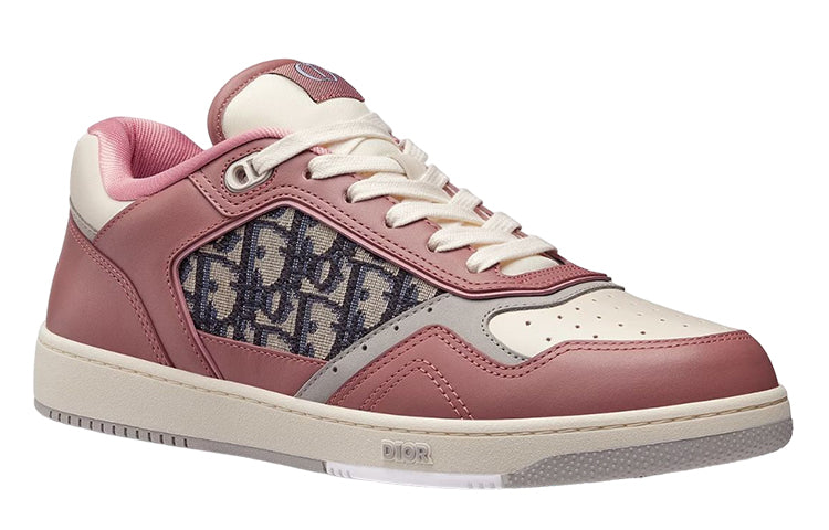 DIOR B27 Low-Top Sneaker Pink and Cream Smooth Calfskin 3SN272ZIR_H763