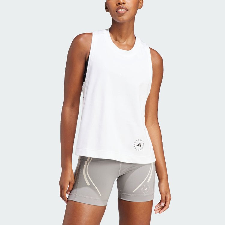 (WMNS) adidas by Stella McCartney Logo Tank Top 'White' IB6858