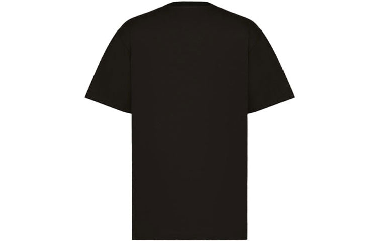 Men's DIOR x KENNY SCHARF Crossover Knit Short Sleeve Black 193J649A0677-C986