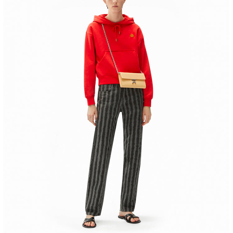 (WMNS) KENZO SS21 Tiger Head Loose Hoodie Red FB52SW7774ML-21