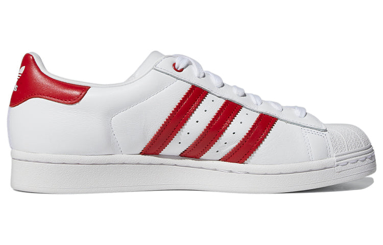 adidas Superstar 'Velcro Patches - White Scarlet' FY3117