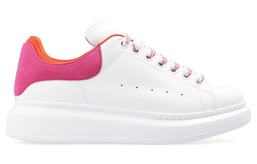 (WMNS) Alexander McQueen Oversized Low-Top Sneakers 'White Rose Pink' 697103WIBNH9858