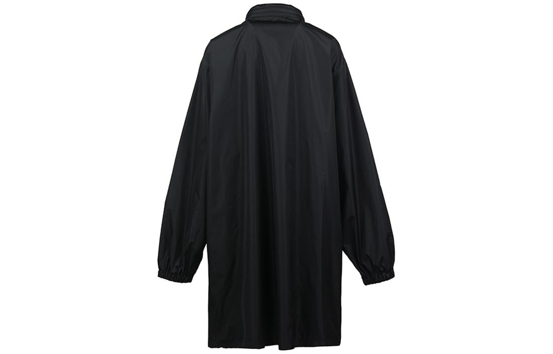 Balenciaga Logo Intarsia Raincoat 'Black' 681449TLO061000