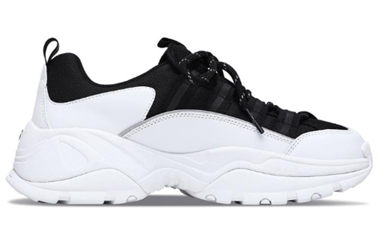 (WMNS) Skechers Kozmiks Low-Top Running Shoes Black/White 13410-WBK