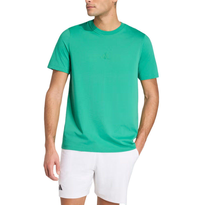 adidas Tennis Graphic T-Shirt Asia Sizing 'Court Green' KR2320