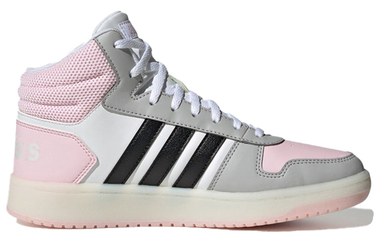 (WMNS) adidas Hoops 2.0 Mid 'White Pink Black' FV2737