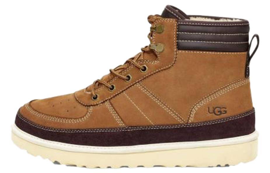 UGG Highland High Top Lacing Fleece Lined Brown 1097089-CHE