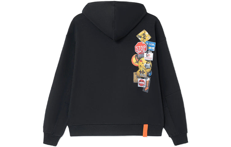 Li-Ning x OG_SLICK Crossover Skateboard Series Hoodie 'Black' AWDS173-3