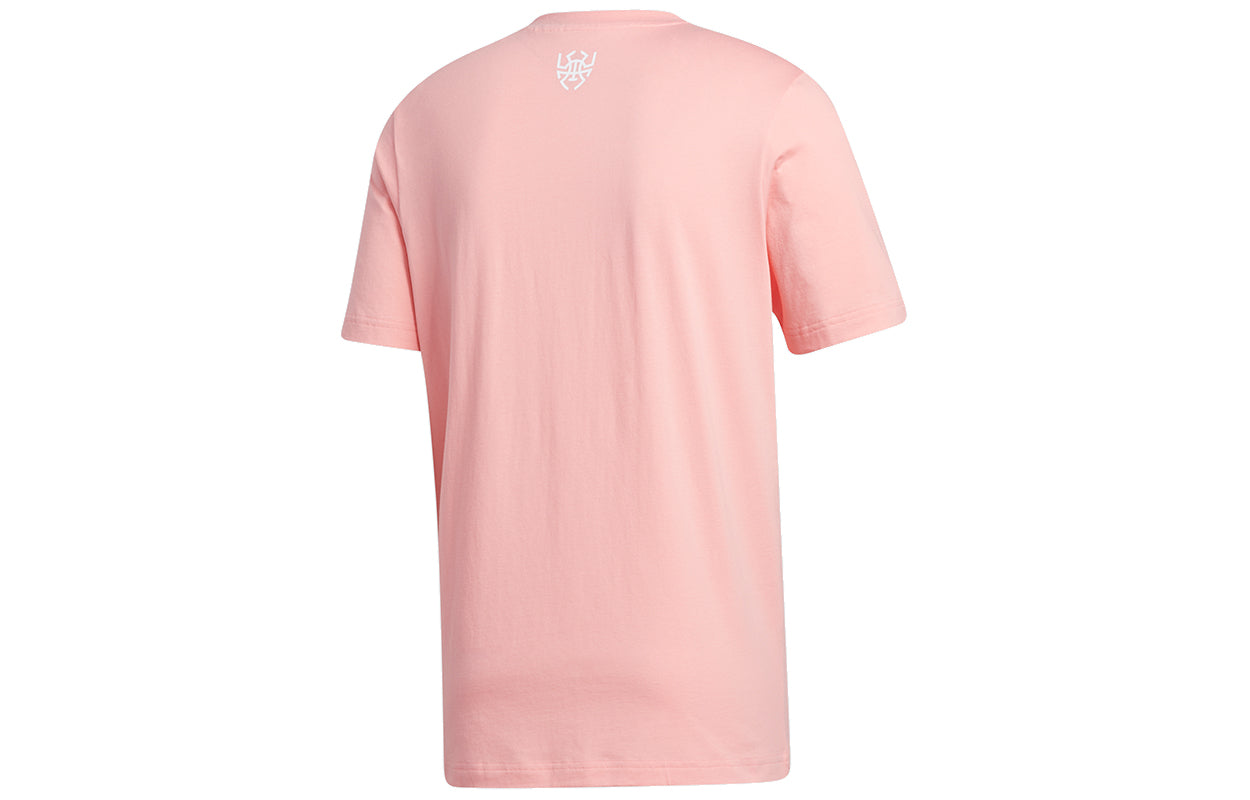 adidas x MARVEL/ Marvel Co-branded Unisex Don Venom Tee Creamy Printing Basketball Pink GI8873