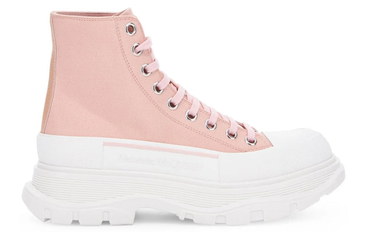 (WMNS) Alexander McQueen Tread Slick Boots 'Pink White' 697080W4LR19243