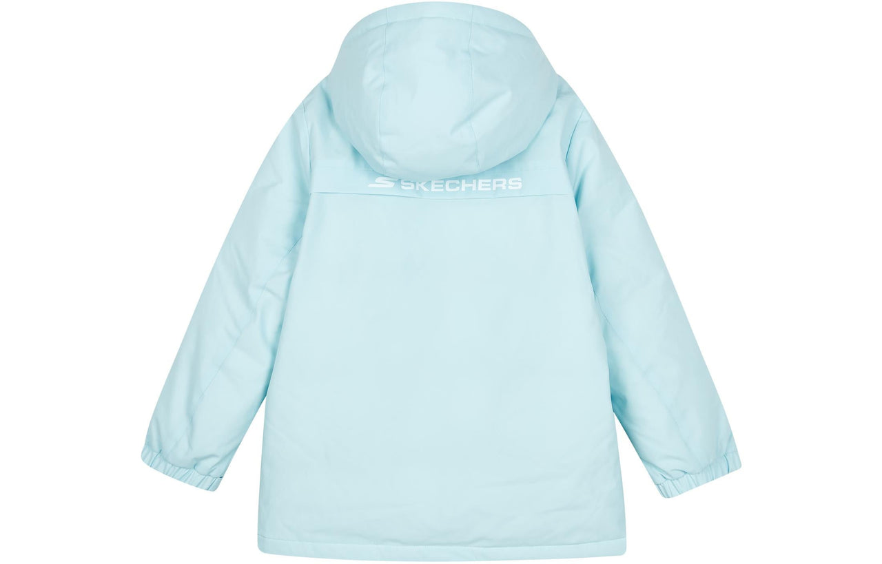 (GS) Skechers SKX Hooded Down Jacket 'Blue' P423G045-01Z6