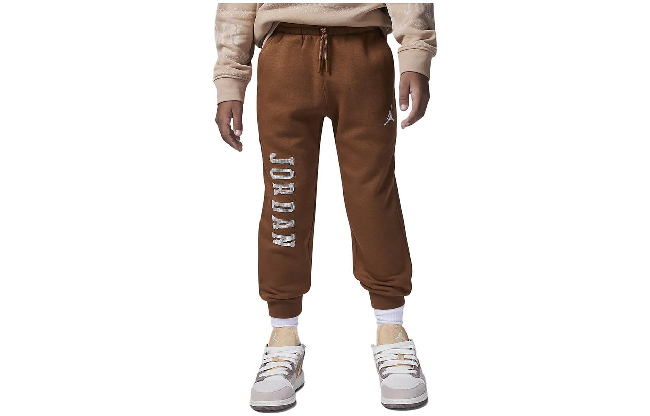 (GS) Air Jordan MJ Essentials Member Sweatpants 'Brown White' FV5648-281