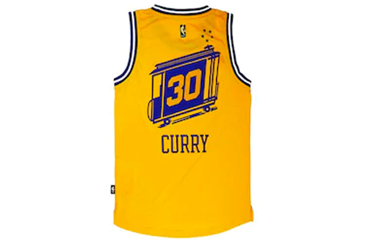adidas NBA Stephen Curry 30 CITY Jersey Golden State Warriors Jersey Yellow AS8131