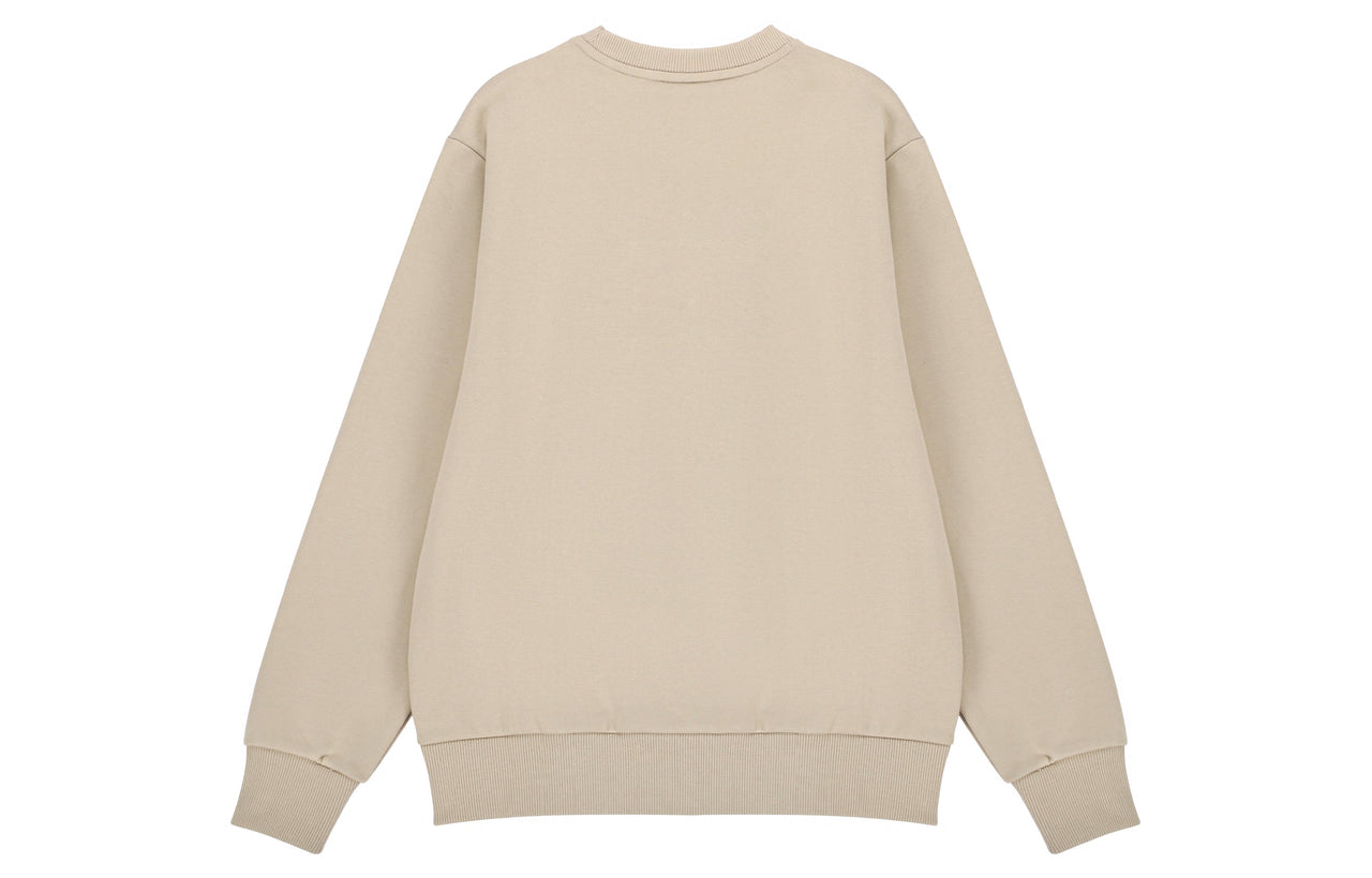 New Balance Solid Color Round Neck Sports Pullover Khaki AMT21555-PEB