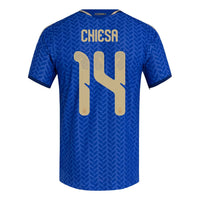 adidas Italy 26 Home Chiesa Authentic Jersey Asia Sizing 'Bold Blue' KW7730