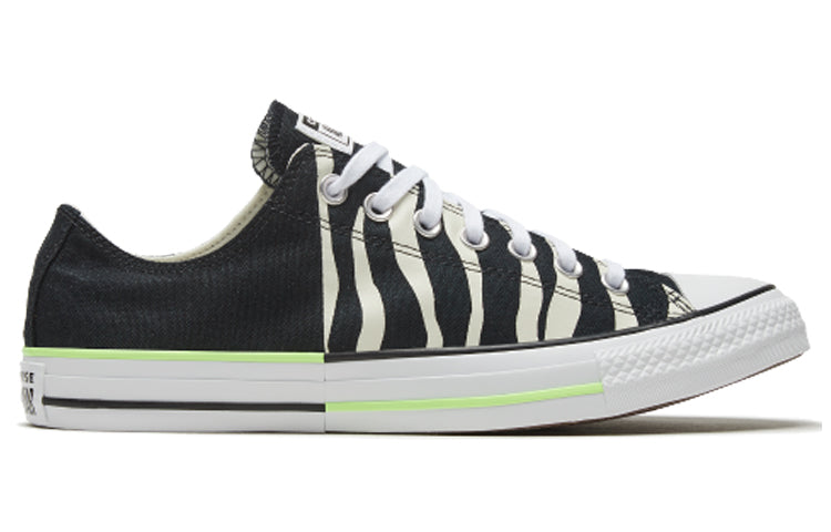 Converse Chuck Taylor All Star 'Black Zebra Print Neon Green' 167667C