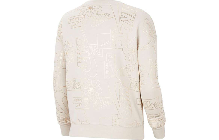 (WMNS) Nike Sportswear Icon Clash Fleece Sports Round Neck Creamy White Hoodie CZ1869-104