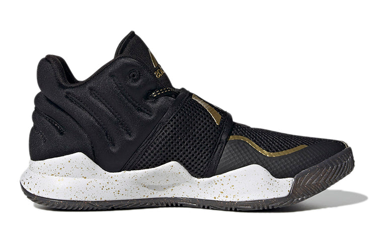 (GS) adidas Deep Threat Primeblue J 'Black Gold Metallic Splatter' S29014