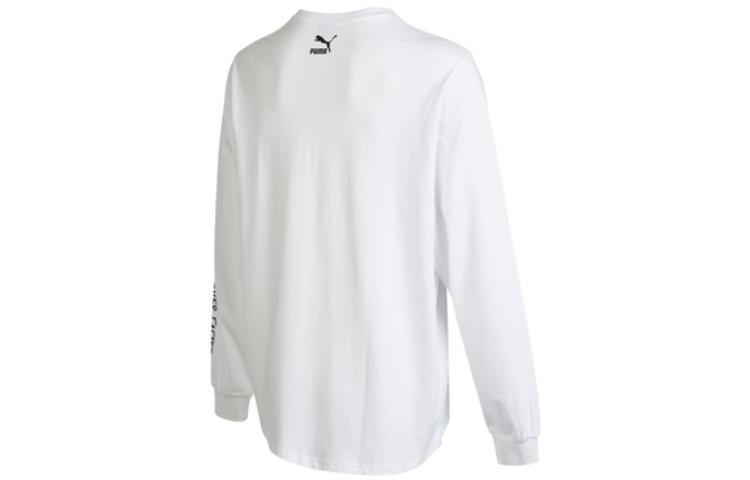 PUMA Handwriting Long Sleeve T-Shirt 'White' 539531-02