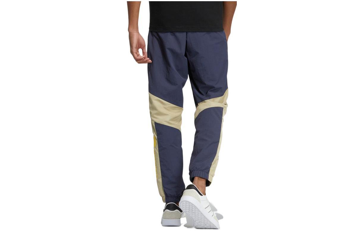 Men's adidas neo Pants Waist Bundle Feet Logo Colorblock Sports Pants/Trousers/Joggers Navy Blue HC9722