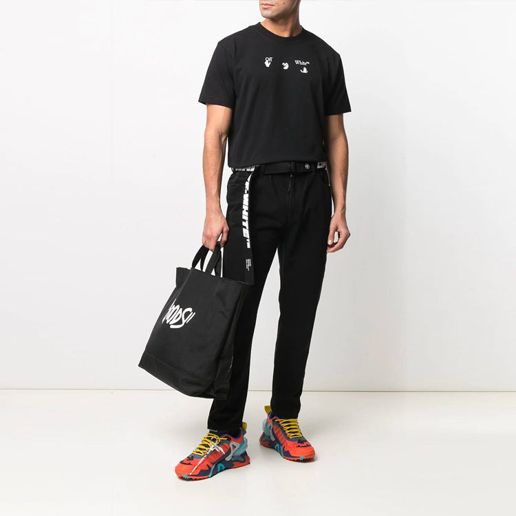 Off-White Men's SS21 Logo Jeans Pants Black OMYA005R21DEN0011001
