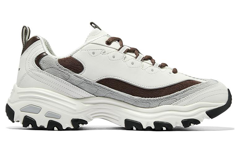 Skechers D'Lites Varsity Spirit Sneaker 'White Brown Grey' 894282-OWBR