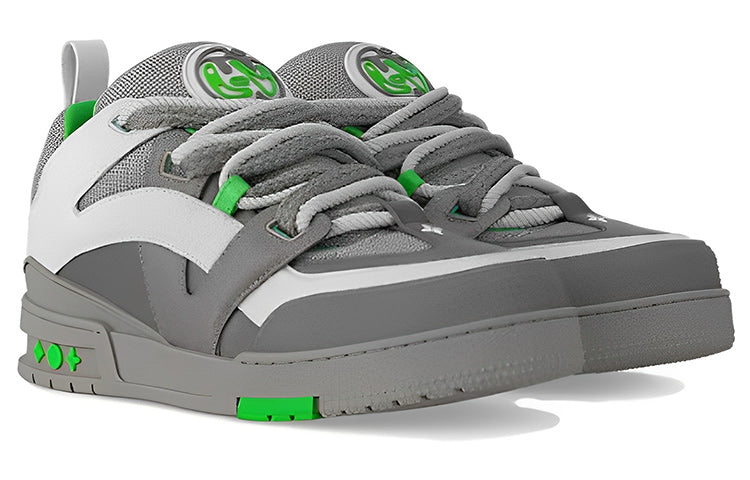 LOUIS VUITTON LV Skate Sneakers 'Grey Green' 1ABZ4R