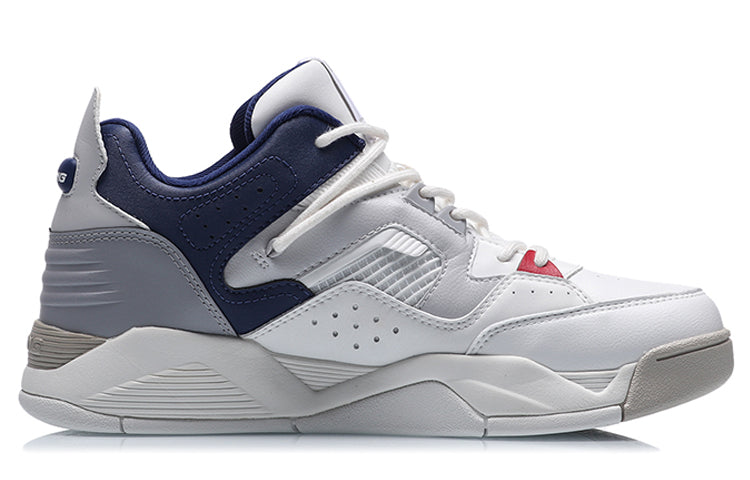 Li-Ning Casual Basketball Shoes 'White Grey Blue' AGBR025-3
