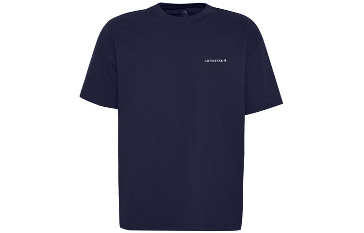 Men's Converse All Star Alphabet Logo Short Sleeve Blue 10017819-A02