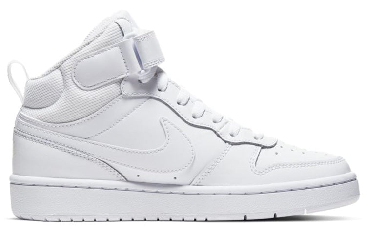 (GS) Nike Court Borough Mid 2 'Triple White' CD7782-100