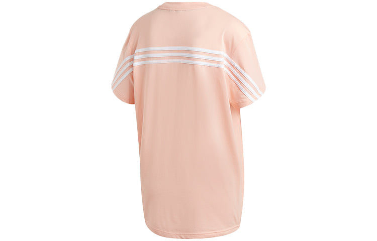 (WMNS) adidas Logo Sports Short Sleeve Coral Pink T-Shirt GH3800