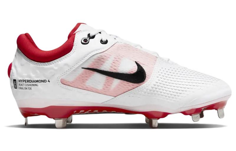 (WMNS) Nike Hyperdiamond 4 Elite 'White University Red' CZ5917-105