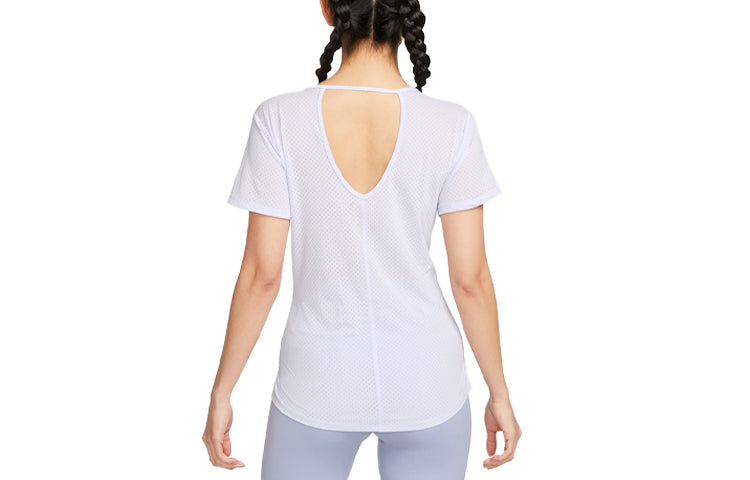 (WMNS) Nike Dri-FIT One Breathe Short-Sleeve Top 'Purple' DX0132-536