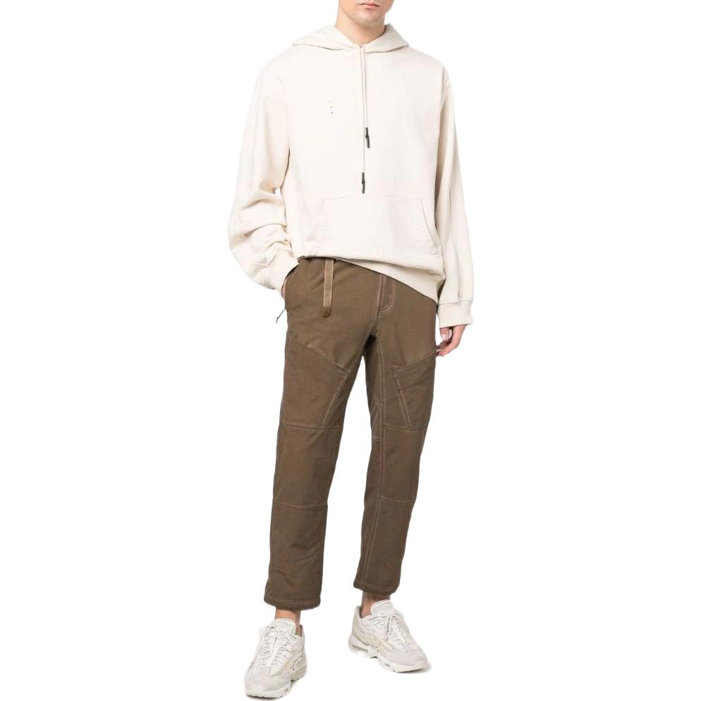 Men's Nike Side Brand Logo Embroidered Straight Casual Pants/Trousers Brown DH3107-242