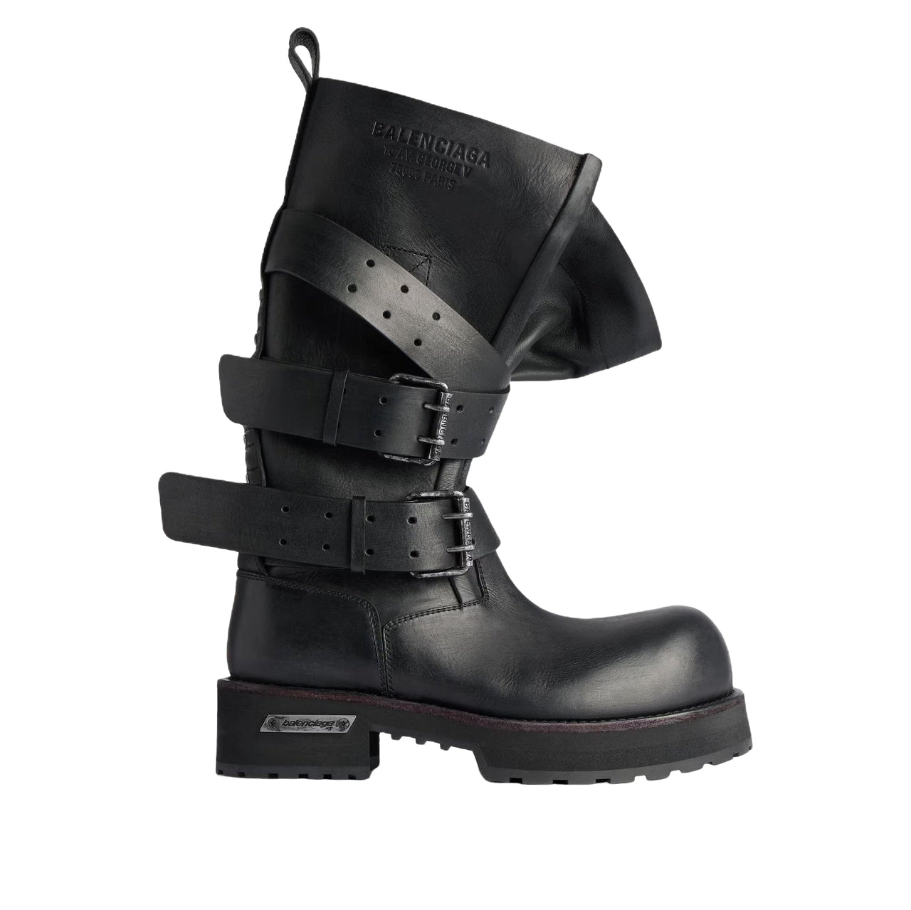(WMNS) Balenciaga Venom High Boot 'Black' 833594WBEQ11000