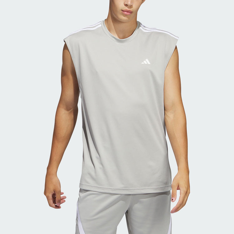 adidas All-World Sleeveless Tank Tee 'Metal Grey' IC2467