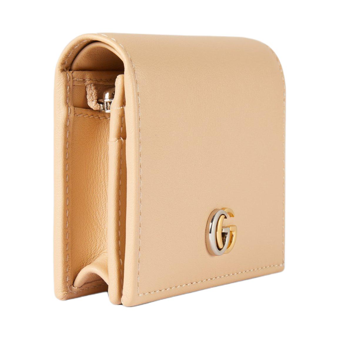 (WMNS) Gucci GG Marmont Card Case Wallet 'Light Beige' 790055-0QG0G-5701