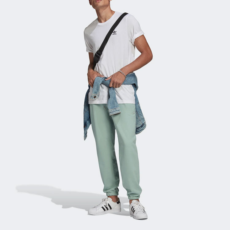 adidas originals Casual Loose Bundle Feet Elastic Waistband Sports Pants Green GN3368