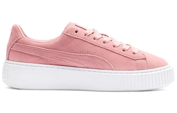 (WMNS) PUMA Suede Platform 'Pink White' 362223-14