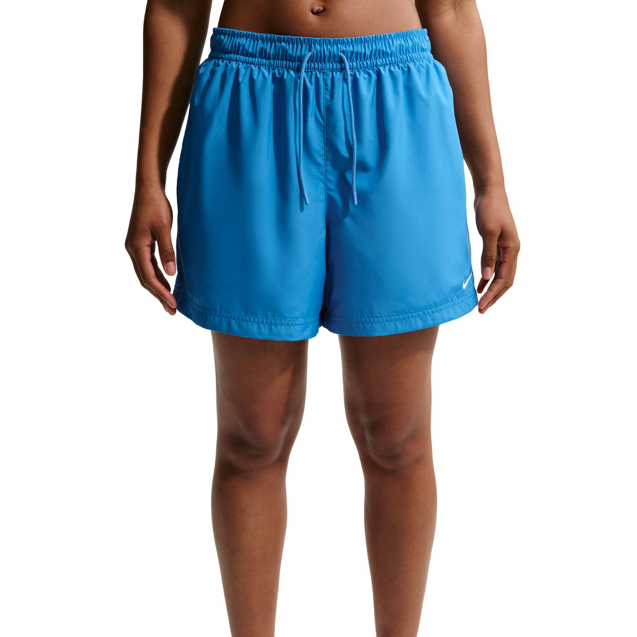 (WMNS) Nike Sportswear Classic Mid-Rise Woven Shorts 'Light Photo Blue Sail' FV7557-435