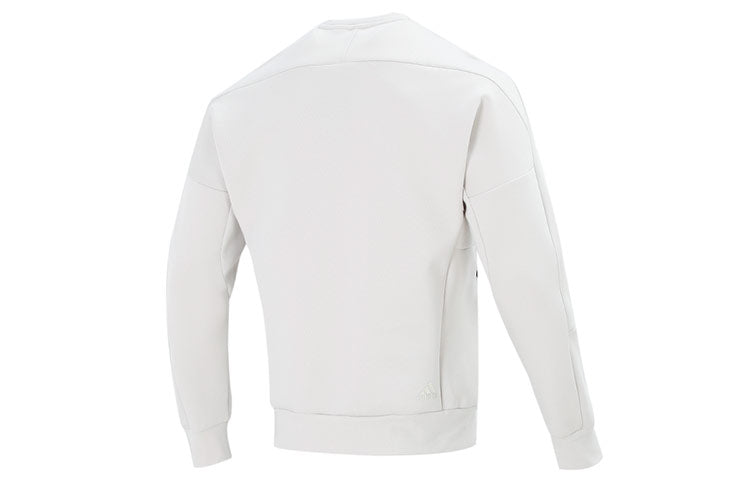 Men's adidas Th Ref Swt Casual Sports Round Neck Long Sleeves Bauxite Brown HE9906